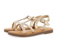Sandales DORÉES en Cuir avec TRESSAGE pour Fille ET GARÇON CINISI