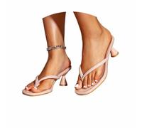 Sandales élégantes à bout ouvert : transition du quotidien au style de pantoufles à talons hauts polyvalentes et confortables pour tout le monde, beige, 39 EU