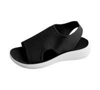 Sandales élégantes et sportives en maille pour femme avec design romain et sangles, semelle légère et flexible pour les journées actives, semelle confortable pour rester debout plus longtemps