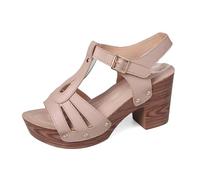 Sandales élégantes pour femme pour les vacances décontractées, le travail et les rendez-vous en soirée. Talons hauts à bout ouvert. Parfaites pour l'été. À associer avec un short, un jean, une robe et