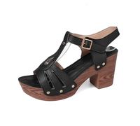 Sandales élégantes pour femme pour les vacances décontractées, le travail et les rendez-vous en soirée. Talons hauts à bout ouvert. Parfaites pour l'été. À associer avec un short, un jean, une robe et