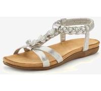 Sandales empiècement extensible et brides élastiques pour un confort optimal - LASCANA - couleur argent COULEUR ARGENT 37