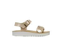 Sandales plates filles Geox J SANDAL COSTAREI GI Doré 32