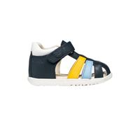 Geox Sandales pour bébé garçon B Macchia Boy, bleu marine/jaune DK, 20 EU