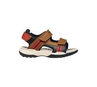 Sandales En Cuir À Scratch Marron Clair Rust 25