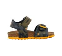 Geox Sandales B Chalki pour garçon en cuir à scratch Jaune ocre sauge UK 3.5