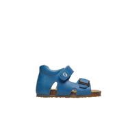 Sandales En Cuir Avec Boucle Et Scratch Bea Bleu- 22