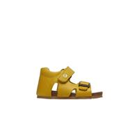 Sandales En Cuir Avec Boucle Et Scratch Bea Jaune- 24