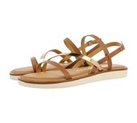 Sandales en Cuir avec des Brides Blanches ET MÉTALLISÉES pour Femme CARBIS