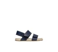 Sandales En Cuir Avec Double Fermeture Scratch Holkas. Marine - 32 Bleu
