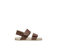 Sandales En Cuir Avec Double Fermeture Scratch Holkas. Marron - 32 Marron