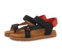 Sandales en Cuir Bleu Marine avec des Accents Rouges pour GARÇON ET Fille Depoe
