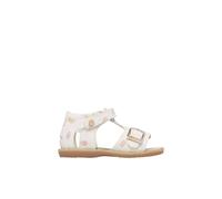 Sandales en cuir imprimé quarzo. blanc crème 29