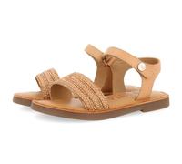 Sandales en Cuir Nude avec Strass ET Fermeture Ajustable pour Fille ET GARÇON MIREVAL