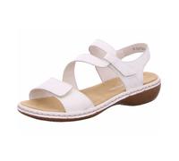Sandales en cuir pour femmes de Rieker avec fermeture velcro en blanc - 8 Royaume-Uni - 42 EU - 10 US / Blanc