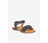 Sandales en cuir pour fille LORE FLOWERS froddo bleu foncé 26