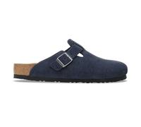 Sandales En Cuir Suédé Birkenstock Boston Bleu