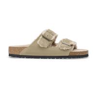 Sandales en cuir suédé et fourrure Birkenstock Arizona Shearling Beige 43