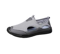 Sandales en maille pour homme, chaussures d'été respirantes à enfiler, chaussures de sport en plein air, antidérapantes, légères, chaussures Walikng confortables et douces, baskets de randonnée