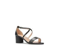 Sandales en simili à brides croisées dont une ajustable à la cheville.Bride en biais sur le devant.Semelle intérieure légèrement 36