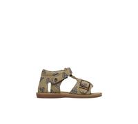 Sandales en suède avec imprimé barquettes quarzo beige 20