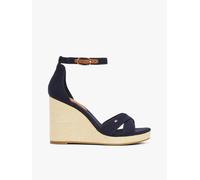 Sandales En Toile À Talon Haut Compensé Flag High Wedge Espad Crisscross/Space Blue - 36