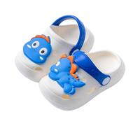 Sandales Enfant Fille, Chaussure Sandaless tout-petits et enfants motif dinosaure sandales décontractées en EVA souple avec britalon jouer en intérieur ou en extérieur d'été (Blue 27 Toddler)
