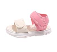 Sandales Enfant Fille Plates Ete Semelles épaisses Sandales Ado Fille été Doux Confort Chic Princesse Confortable Fashion Pas Cher Casual Plage Sport Chaussure Basket (32 EU, Rose)
