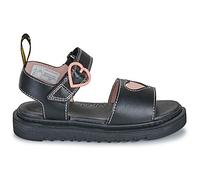 Sandales enfant filles Dr. Martens Marlowe Hearts J Black+Powder Pink Noir 34