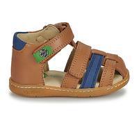 Sandales Enfant - Kickers - Kick Pod - Cuir - Camel-Marine - Plat 23