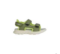 Geox J Airadyum BO Sandales pour garçon, Citron vert militaire., 33 EU