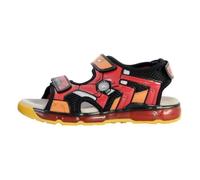 Sandales enfant Geox Android Mesh noir rouge - Scratch - Plat 24