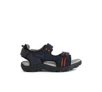 Geox Garçon Jr Sandal Strada A Sandales, Navy/Dk Red, 30 EU