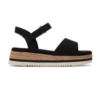 Toms Diana Fille Junior Sandales Mode Liège Plateforme Été Enfants Compensé Noir