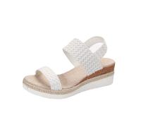 Sandales Espadrilles Femme Pas Cher Confortable Sandale Femmes Talon Compensé Compensées Mules Talon Plateforme Chaussures de Bout Ouvert d'été Espadrilles pour Maison Piscine Plage Vacances Pas Cher