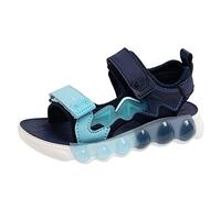 Sandales et claquettes 2026 pour filles - Sandales d'été pour sports de plage - Avec bout fermé - Doux et élégant - Décontracté - Légères, bleu, 37 EU
