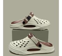 Sandales et claquettes d'été pour hommes et couples, style sabot à plateforme épaisse, confortables, multicolores, semelle souple en EVA, pour la plage et l'extérieur, collection Mode 2026 BLANC