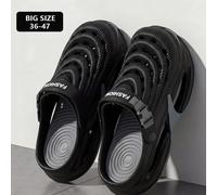 Sandales et claquettes unisexe ajourées, antidérapantes, à plateforme épaisse et souple, pour intérieur, extérieur et plage, style mode, chaussures d'été white