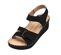 Sandales Et Mules Pour Femme En Cuir Chaussures Orthopédique Femme Nu Pieds Confort Chic Ete Léger Claquettes Avec Boucle Sandale Fille Chaussure Compensee Bout Ouvert Sandales De Marche De Plage