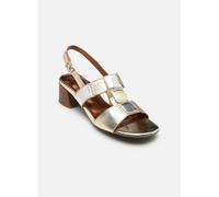 ARA Femme Riva Sandale, Argent Platine, 36 EU Large