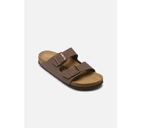 Sandales et nu-pieds Birkenstock Arizona Nubuck - Regular pour Homme 45 Marron