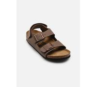 Sandales et nu-pieds Birkenstock Milano AS Kids Birko-Flor Birkibuc - Nar pour Enfant 25 Marron