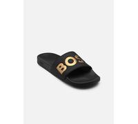 BOSS Mules Aryeh 10251721 - confectionnées en Italie, avec grand logo - Noir Taille 46 Homme