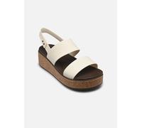 Sandales et nu-pieds Crocs Brooklyn Cork Low Wedge pour Femme 41 - 42 Blanc