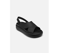 Sandales et nu-pieds Crocs Brooklyn Luxe Cross Strap pour Femme 39 - 40 Noir