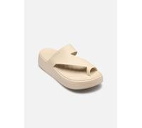 Crocs Femme Getaway Platform Toe Loop Sandales, Sandstone, 39/40 EU