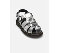 Dr. Martens Sandales plates Caarys J Silver Lazer Reflective Metallic in Argenté 35