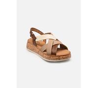 Gabor Sandales pour femme Pan 54, largeur supplémentaire modérée (G), Cognac, 37,5 EU