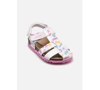 Geox Baby Girl's B Chalki Sandal, Blanc/multicolore, 3.5 UK Child
