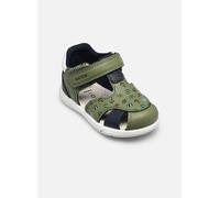 Geox Bébé Garçon B Sandal Zapito Boy, Pistachio Navy, 22 EU